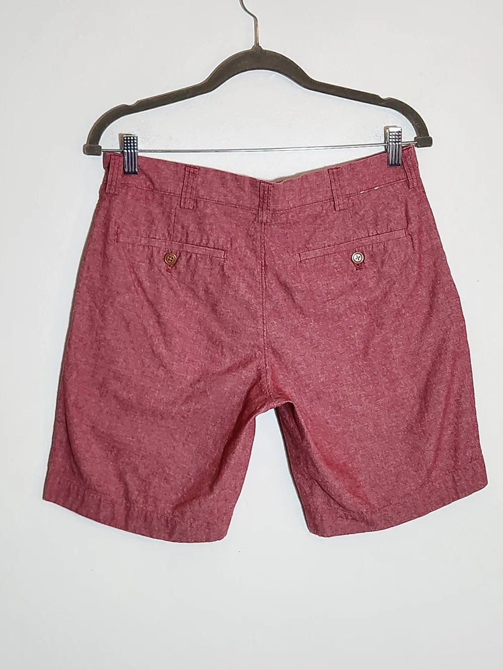 J. Crew Red Chambray Shorts Size 31